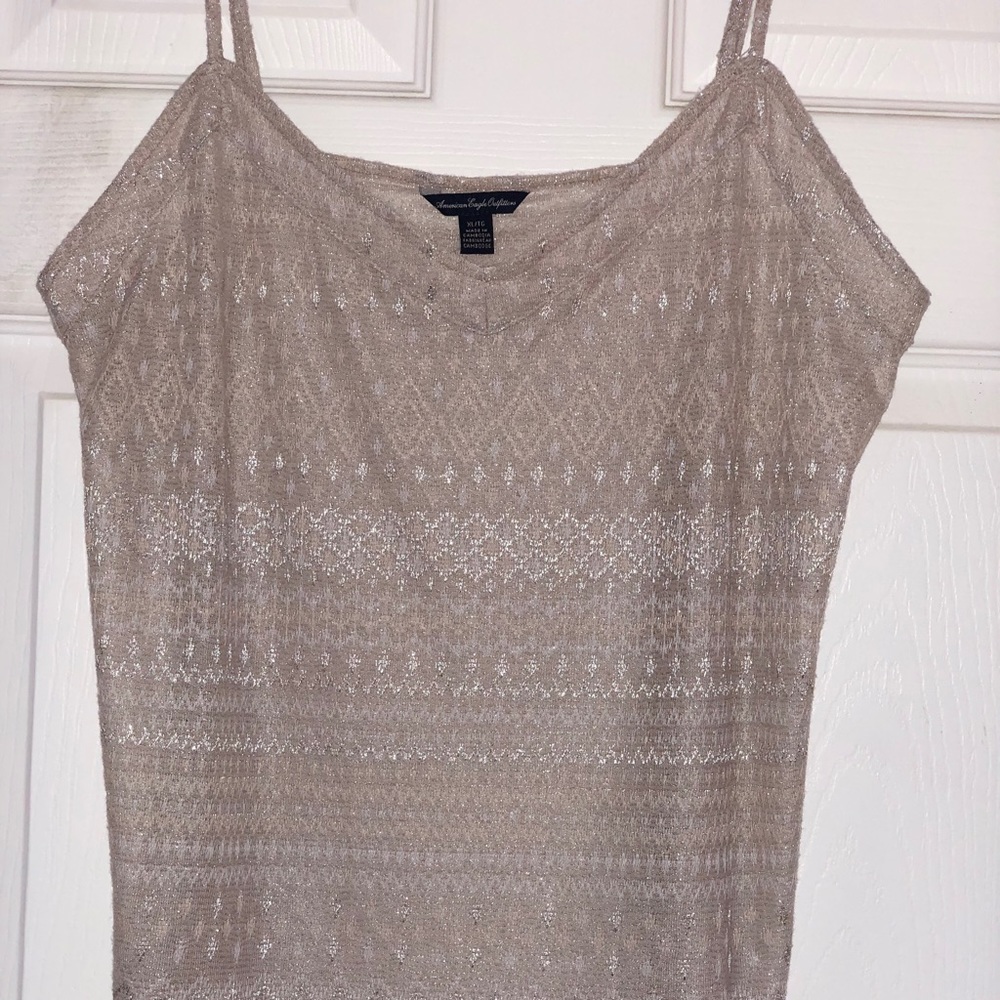 American Eagle Outfitters- Silver Top